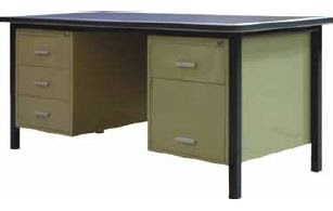 double pedestal desk -72â